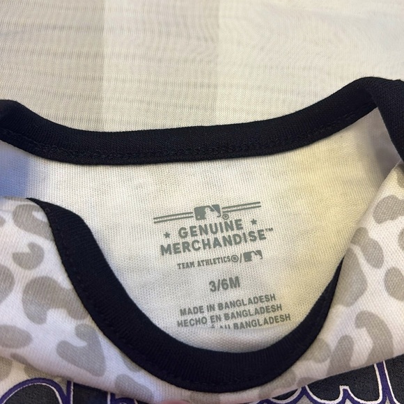 NEW [MLB] Colorado Rockies Girls Growth Stage Set of 4x, Baby 0/3 to 3/6 Months - Picture 10 of 12